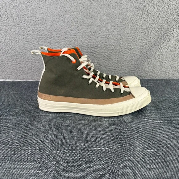 Converse Todd Snyder Chuck 70 Hi Mens 11.5 Green Waxed Canvas 173059C - Picture 2 of 10